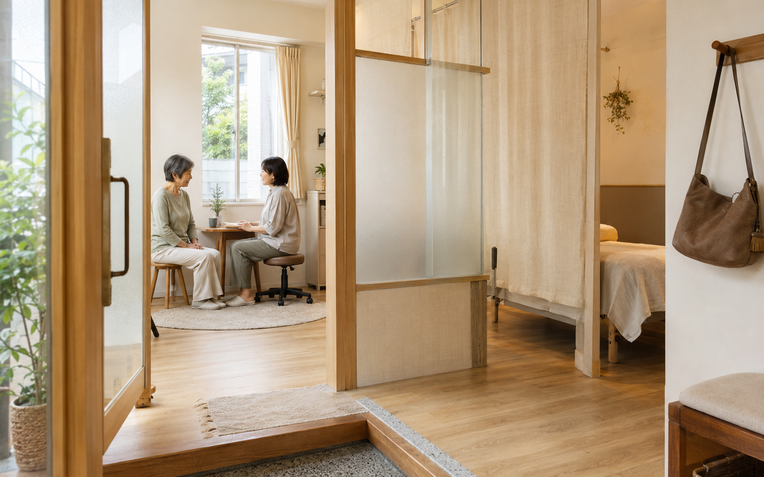 からだ日和整体室の制作例